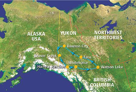 Routing Auf den Spuren der Yukon-Pioniere