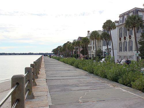 historische Uferpromenade The Battery in Charleston