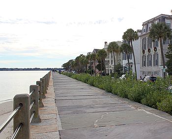 historische Uferpromenade The Battery in Charleston