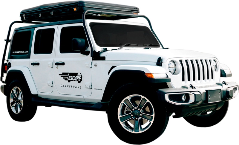 Jeep Camper mit Schlafkabine auf Dach