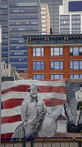 Wandbild mit Theodore Roosevelt in Denver