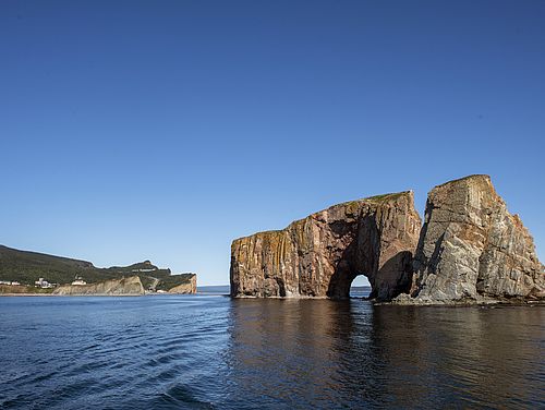 Percé Rock vor der Küste der Halbinsel Gaspésie