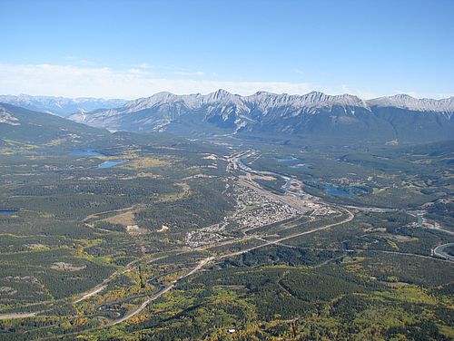 Blick vom Mt.Whisters auf Jasper