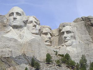 Präsidentenköpfe am Mount Rushmore