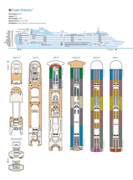 Crown Princess - Deckplan