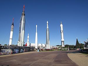 Raketen im Kennedy Space Centre in Florida