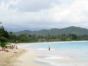 Kailua Beach auf der Insel O'ahu in Hawaii