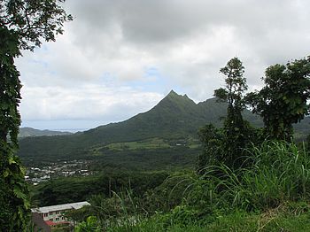 Mount Olomana, Insel O'ahu/Hawaii Blick auf den Mount Olomana auf der hawaiianischen Insel O'ahu