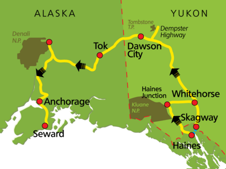 Faszination Yukon und Alaska Routing