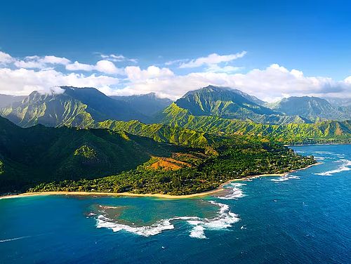Blick auf die Hawaii-Insel Kauai